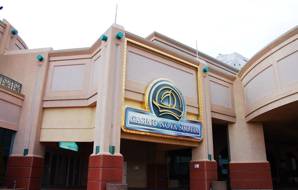 The front entrance of the Casino Nova Scotia In Eastern Canada