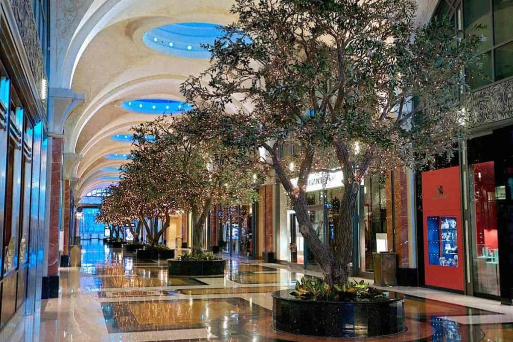 The Hall of the Fallsview Casino Resort With the Trees