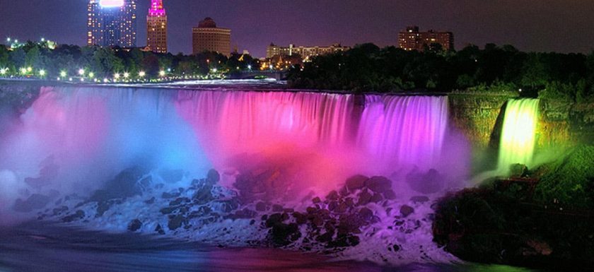 Night view at the Niagara Falls Casinos